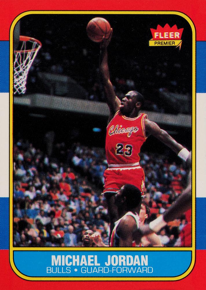 Michael Jordan 1986–87 Fleer #57 rookie card
