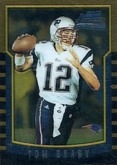 2000 Bowman Chrome #236 Tom Brady base rookie card front