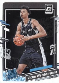 2023â24 Donruss Optic #225 Victor Wembanyama Rated Rookie base card front